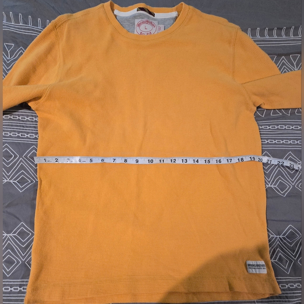 Brooks Brothers Men Thermal Style Longsleeve Size Large - Picture 5 of 8